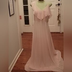 Elegant Pink Evening Gown